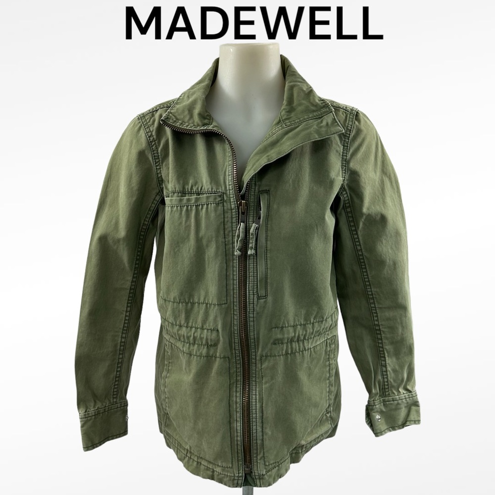 MADEWELL Fleet Jacket Military Army Green Utility Size XS Full Zip - Picture 2 of 15